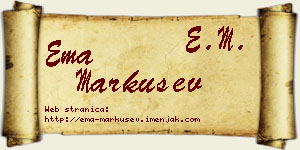 Ema Markušev vizit kartica